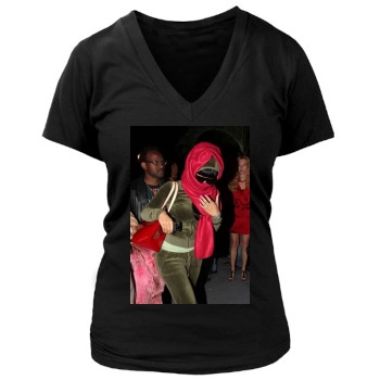 Nicki Minaj Women's Deep V-Neck TShirt