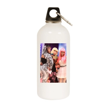 Nicki Minaj White Water Bottle With Carabiner