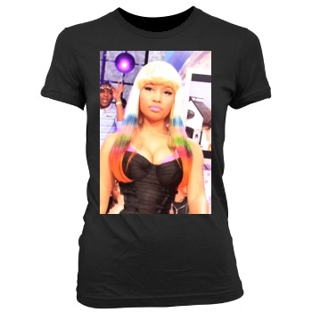 Nicki Minaj Women's Junior Cut Crewneck T-Shirt