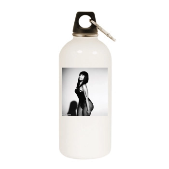 Nicki Minaj White Water Bottle With Carabiner