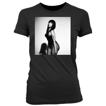 Nicki Minaj Women's Junior Cut Crewneck T-Shirt