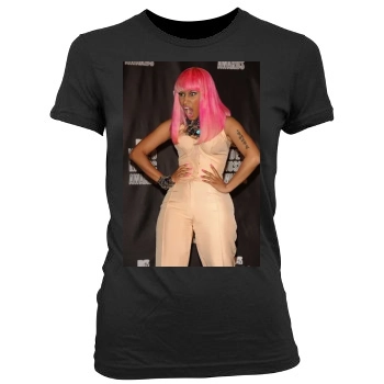 Nicki Minaj Women's Junior Cut Crewneck T-Shirt