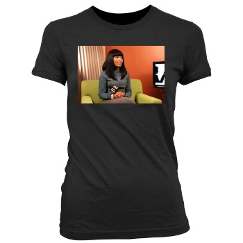 Nicki Minaj Women's Junior Cut Crewneck T-Shirt