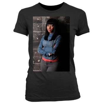 Nicki Minaj Women's Junior Cut Crewneck T-Shirt