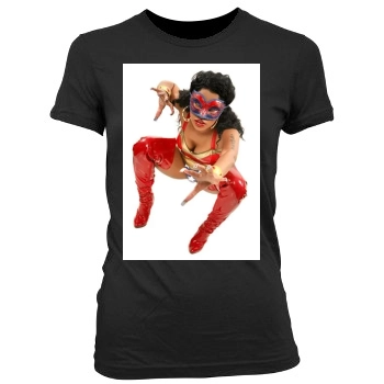 Nicki Minaj Women's Junior Cut Crewneck T-Shirt