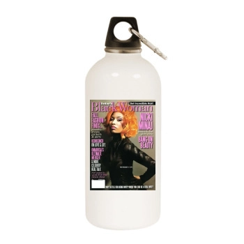 Nicki Minaj White Water Bottle With Carabiner