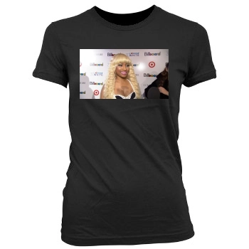 Nicki Minaj Women's Junior Cut Crewneck T-Shirt