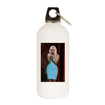 Nicki Minaj White Water Bottle With Carabiner