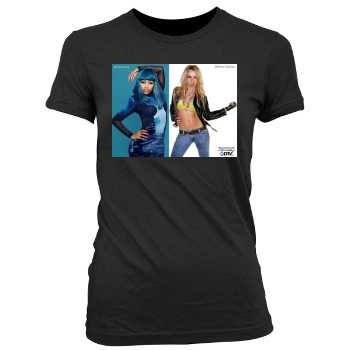 Nicki Minaj Women's Junior Cut Crewneck T-Shirt