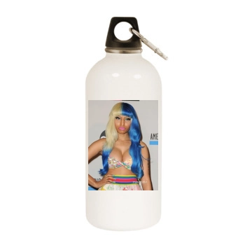 Nicki Minaj White Water Bottle With Carabiner