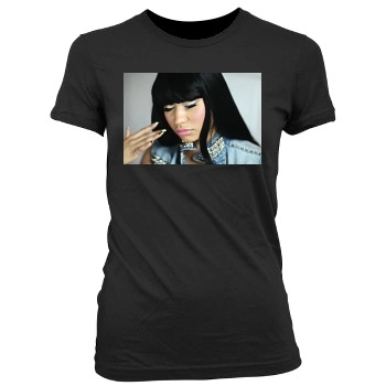 Nicki Minaj Women's Junior Cut Crewneck T-Shirt