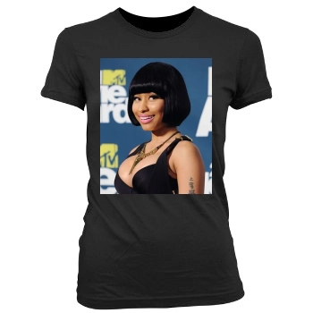 Nicki Minaj Women's Junior Cut Crewneck T-Shirt