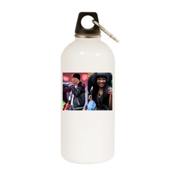 Nicki Minaj White Water Bottle With Carabiner