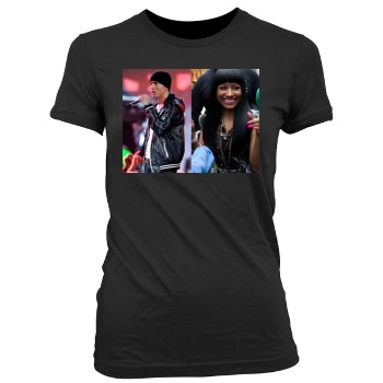 Nicki Minaj Women's Junior Cut Crewneck T-Shirt