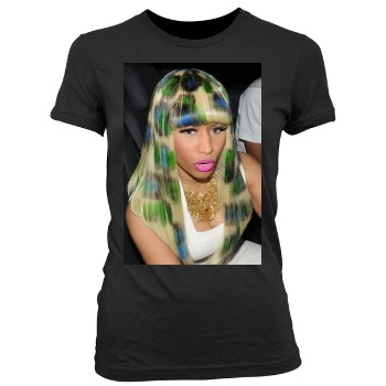 Nicki Minaj Women's Junior Cut Crewneck T-Shirt