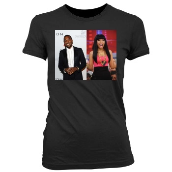 Nicki Minaj Women's Junior Cut Crewneck T-Shirt