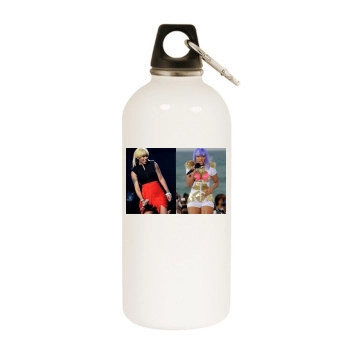 Nicki Minaj White Water Bottle With Carabiner