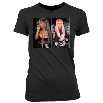 Nicki Minaj Women's Junior Cut Crewneck T-Shirt