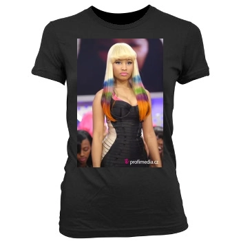 Nicki Minaj Women's Junior Cut Crewneck T-Shirt