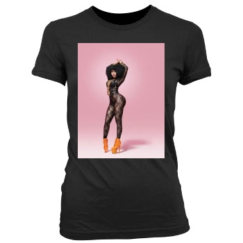 Nicki Minaj Women's Junior Cut Crewneck T-Shirt