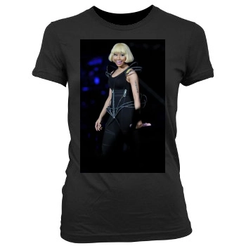 Nicki Minaj Women's Junior Cut Crewneck T-Shirt