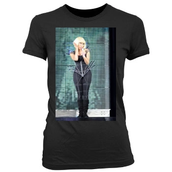 Nicki Minaj Women's Junior Cut Crewneck T-Shirt