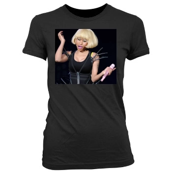 Nicki Minaj Women's Junior Cut Crewneck T-Shirt