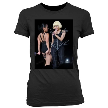 Nicki Minaj Women's Junior Cut Crewneck T-Shirt