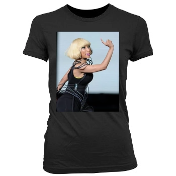 Nicki Minaj Women's Junior Cut Crewneck T-Shirt