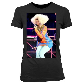 Nicki Minaj Women's Junior Cut Crewneck T-Shirt