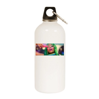 Nicki Minaj White Water Bottle With Carabiner