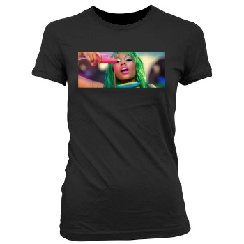 Nicki Minaj Women's Junior Cut Crewneck T-Shirt