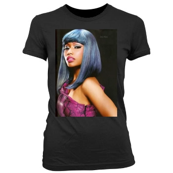 Nicki Minaj Women's Junior Cut Crewneck T-Shirt