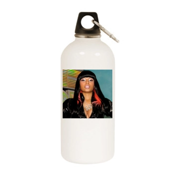 Nicki Minaj White Water Bottle With Carabiner