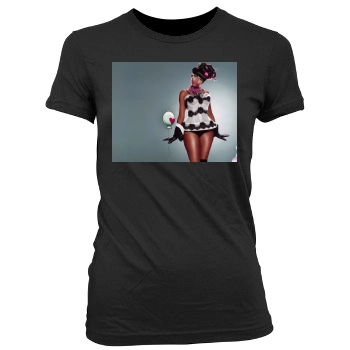 Nicki Minaj Women's Junior Cut Crewneck T-Shirt