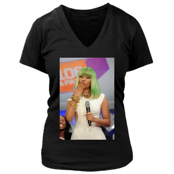 Nicki Minaj Women's Deep V-Neck TShirt