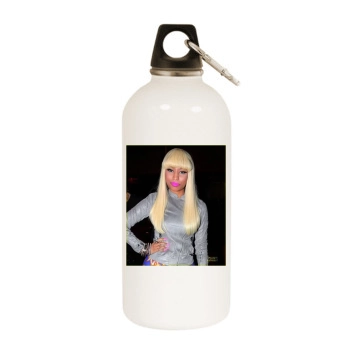 Nicki Minaj White Water Bottle With Carabiner