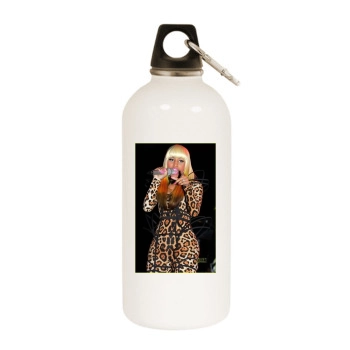 Nicki Minaj White Water Bottle With Carabiner