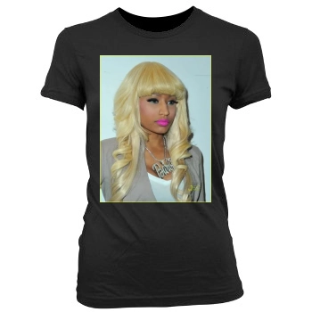 Nicki Minaj Women's Junior Cut Crewneck T-Shirt