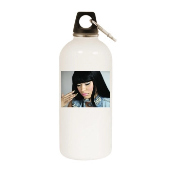 Nicki Minaj White Water Bottle With Carabiner