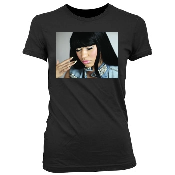 Nicki Minaj Women's Junior Cut Crewneck T-Shirt