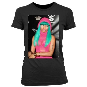 Nicki Minaj Women's Junior Cut Crewneck T-Shirt