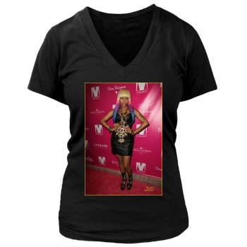 Nicki Minaj Women's Deep V-Neck TShirt