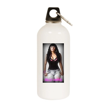 Nicki Minaj White Water Bottle With Carabiner