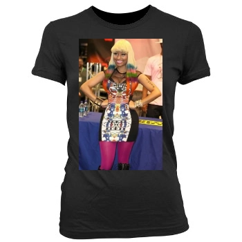 Nicki Minaj Women's Junior Cut Crewneck T-Shirt