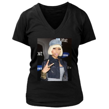 Nicki Minaj Women's Deep V-Neck TShirt