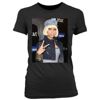 Nicki Minaj Women's Junior Cut Crewneck T-Shirt