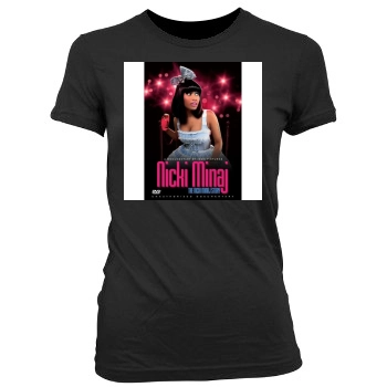 Nicki Minaj Women's Junior Cut Crewneck T-Shirt