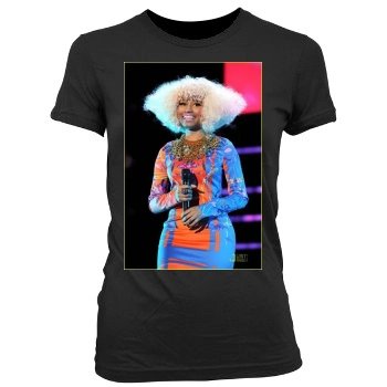 Nicki Minaj Women's Junior Cut Crewneck T-Shirt