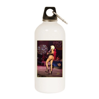 Nicki Minaj White Water Bottle With Carabiner